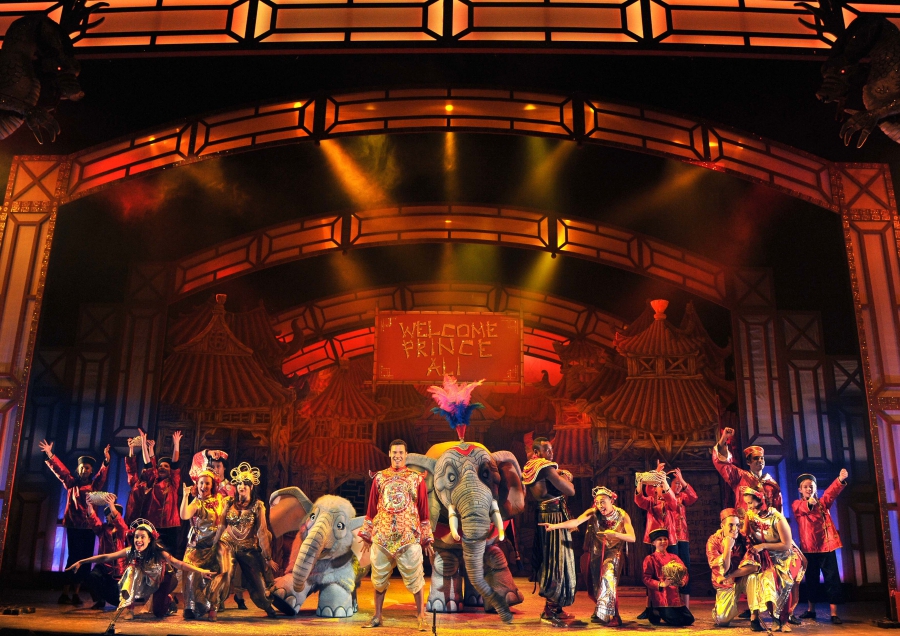 Aladdin, Lighting Design by Peter Harrison, Evolution Pantomimes, Marlowe Theatre, Canterbury